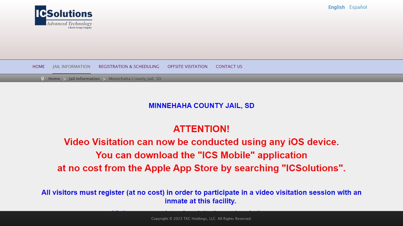 Minnehaha County Jail, SD - The Visitor by ICSolutions